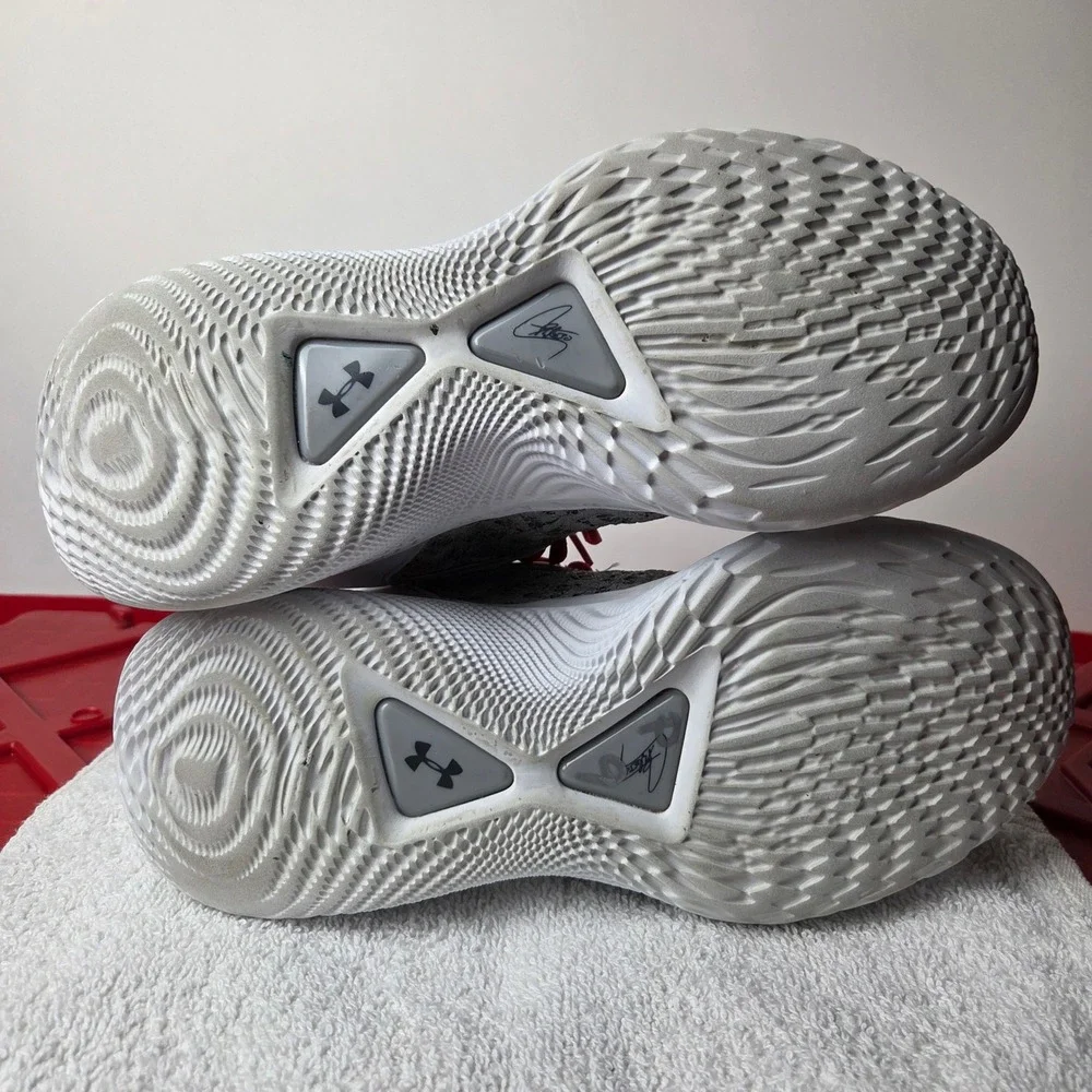 Under Armour Curry Flow‎ 9 Team White Red Basketball 2022 Men's 8 Women's 9.5